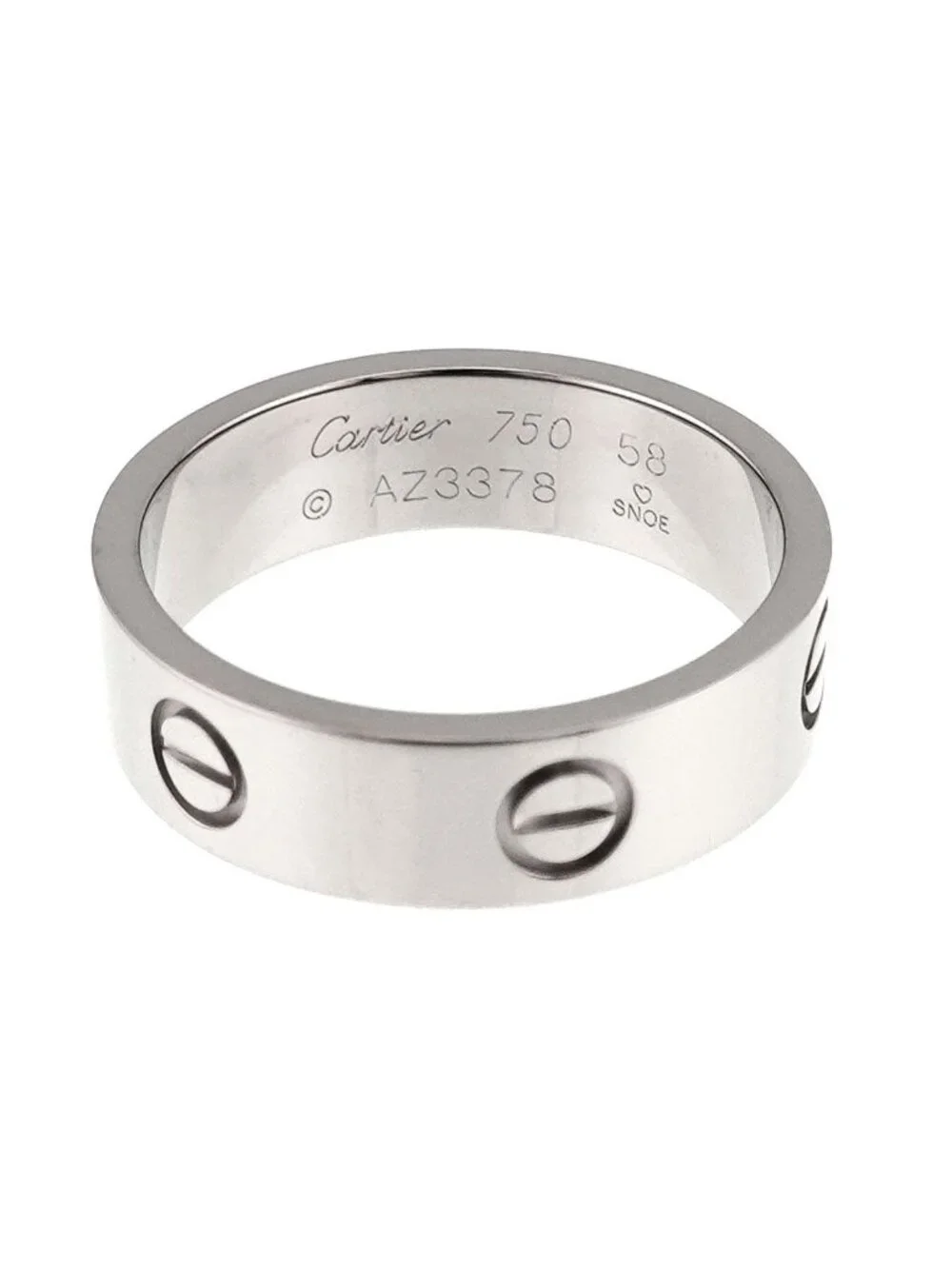 Cartier Love 58 Ring 18K White Gold Certificate